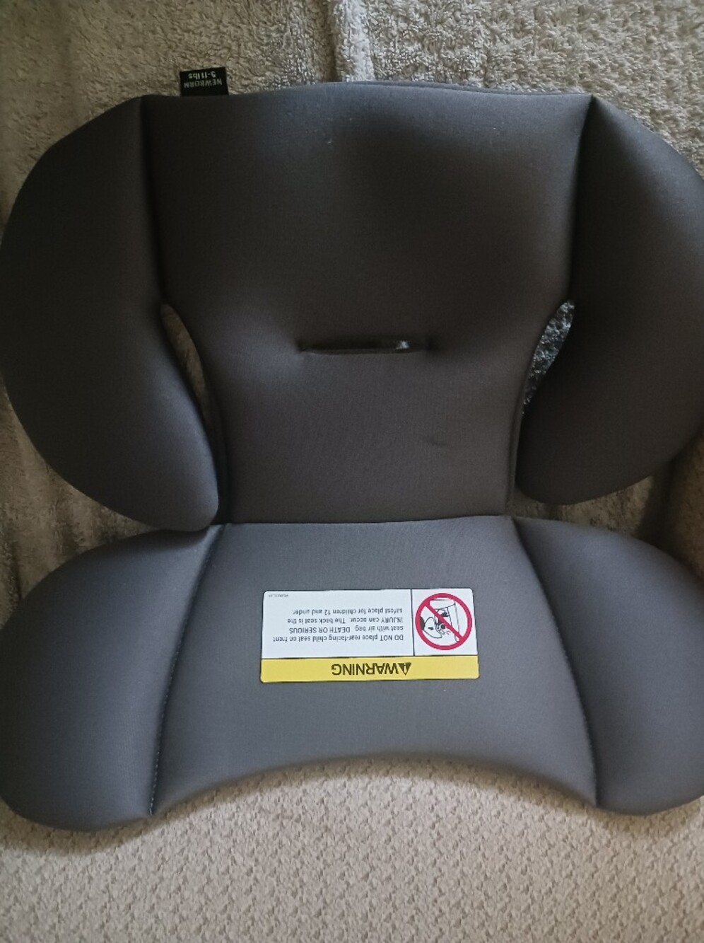 Chicco Onefit Cleartex LX Car Seat Newbirn Insert Pad in Smoke